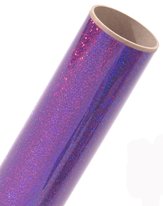 19IN Specialty Materials DecoSparkle Purple - Specialty Materials DecoSparkle Holographic Polyester Heat Transfer Film